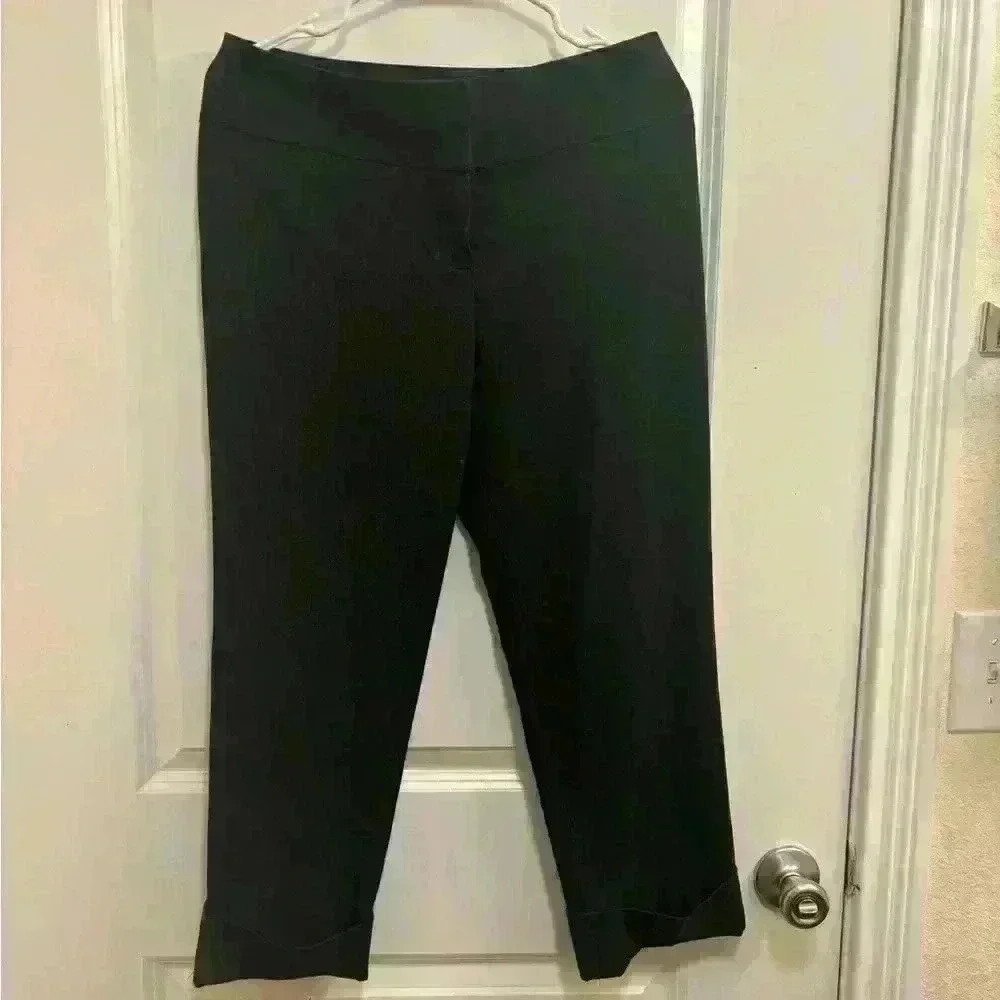 VTG Thalian Women’s Dress Pants Cropped & Cuffed Size 8